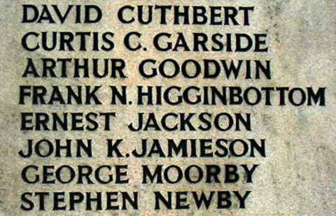 War Memorial, Charlesworth, Derbyshire.