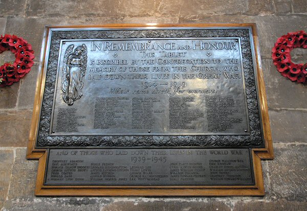 War Memorial, St Mary, Cheadle.
