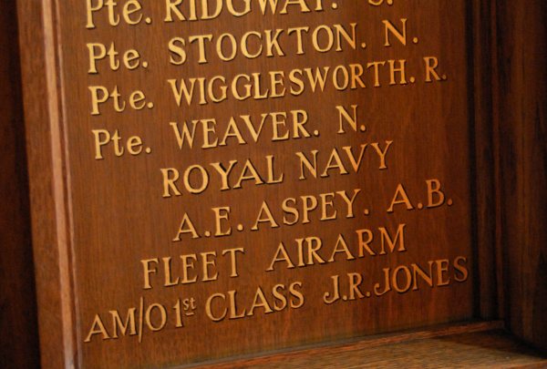 War Memorial, St Paul, Boughton, Chester.