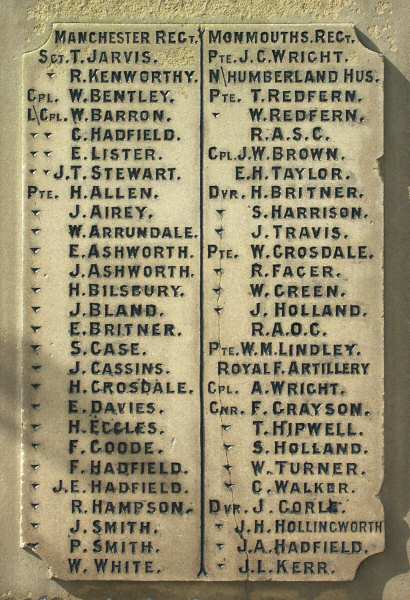 War Memorial, Globe Square, Dukinfield, Cheshire.