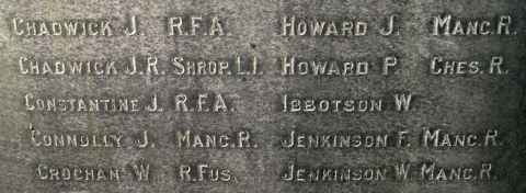 War Memorial, St Mary, Dukinfield.