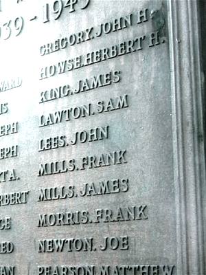 War Memorial, Hadfield, Derbyshire.