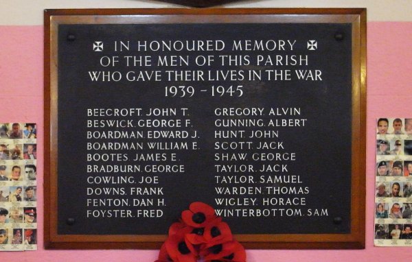 War Memorial, St Mary's, Newton, Hyde.