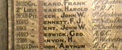War Memorial, Town Hall, Hyde, Cheshire.