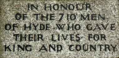 War Memorial, Werneth Low, Hyde, Cheshire.