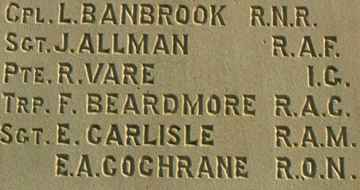 War Memorial, Kerridge, Cheshire.