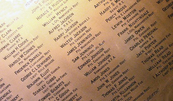 War Memorial, Lymm, Cheshire.