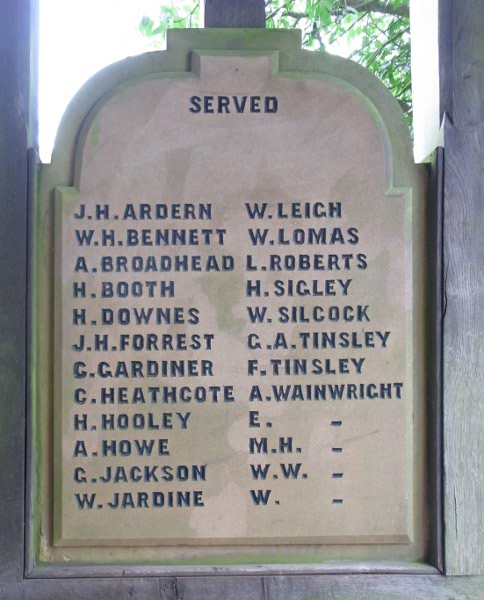 War Memorial, Pott Shrigley, Cheshire.