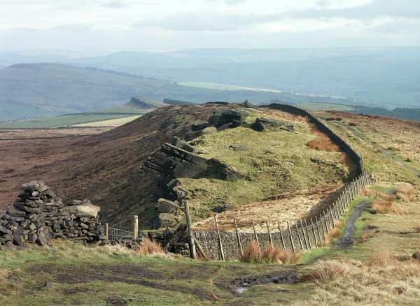 Oldgate Nick from Cats Tor, near Rainow, Cheshire.