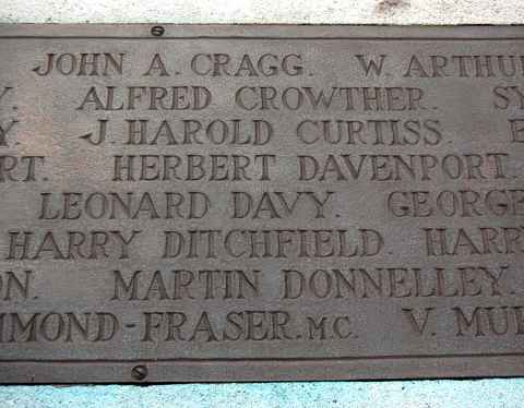 War Memorial, Altrincham, Cheshire.