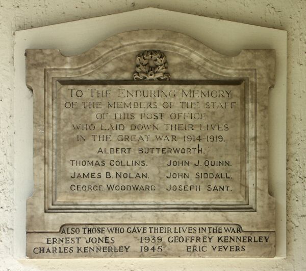 War Memorial, Altrincham Post Office.