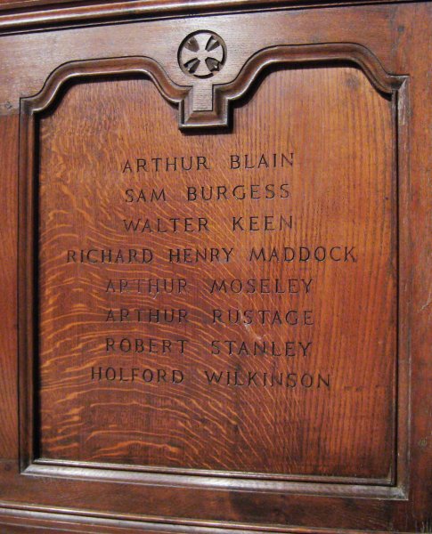 War Memorial, St Mark, Antrobus.