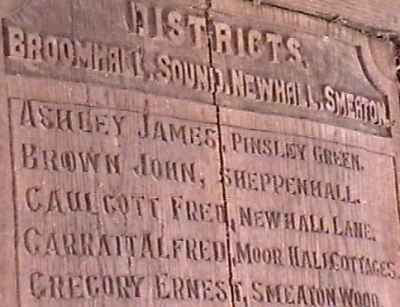 War Memorial, Aston, Cheshire.