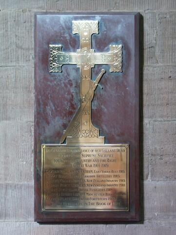 War Memorial, St Barthomley, Cheshire.
