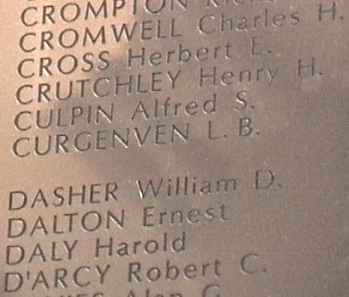 WW2 War Memorial, Birkenhead, Cheshire.