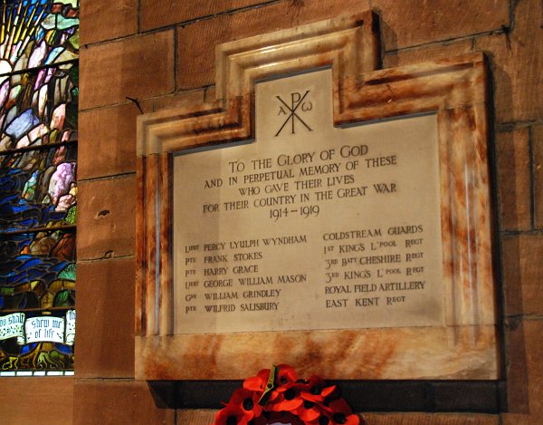 War Memorial, St Mary, Bruera.