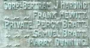 War Memorial, Little Budworth, Cheshire.
