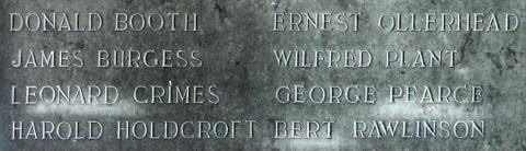 War Memorial, Church Lawton, Cheshire.