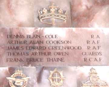 War Memorial, Church Minshull, Cheshire.