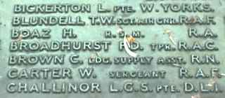 War Memorial, Crew, Cheshire.