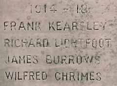 War Memorial, Crowton, Cheshire.