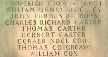 War Memorial, Davenham, Cheshire.