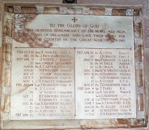 War Memorial, Delamere, Cheshire.