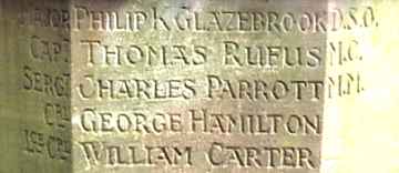 War Memorial, Goostrey, Cheshire.