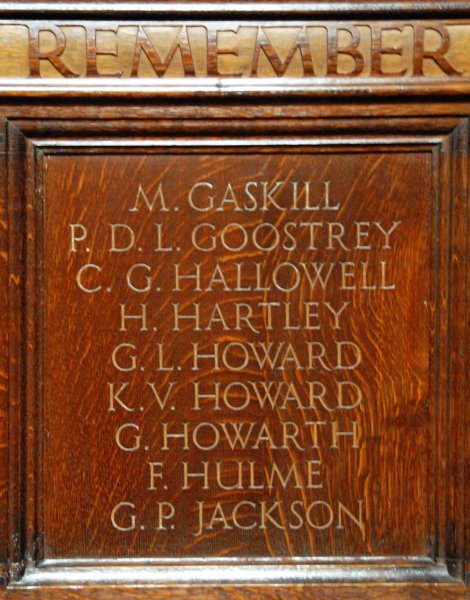 WW2 War Memorial, St George, Heaviley, Stockport.