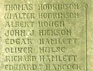 War Memorial, Over, Cheshire.