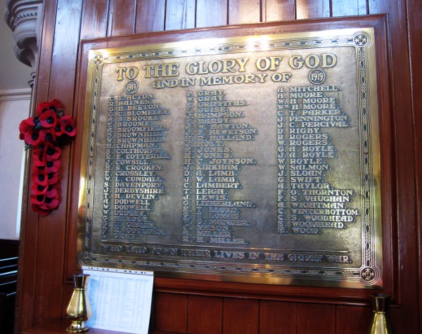 War Memorial, St Paul's, Sale, Cheshire.