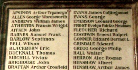 War Memorial, St Bridget's Church, West Kirby, Cheshire.