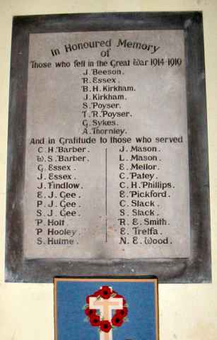 War Memorial, Wildboarclough, Cheshire.