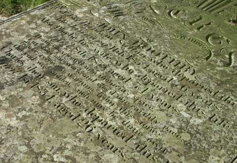 BOOTHBY family headstone, St Michael's Church, Wincle, Cheshire.