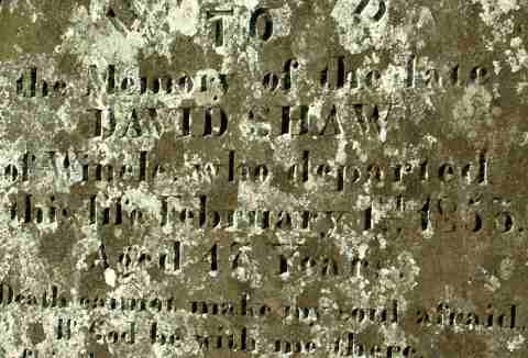 RILEY and SHAW family headstones, St Michael's Church, Wincle, Cheshire.