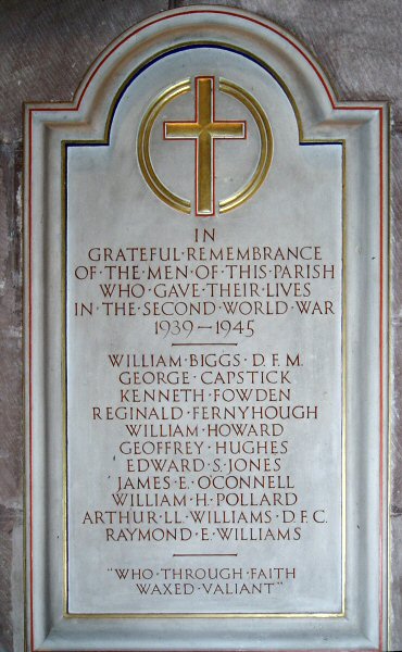 War Memorial, Burton, Cheshire.