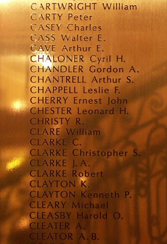 War Memorial, Wallasey Town Hall.
